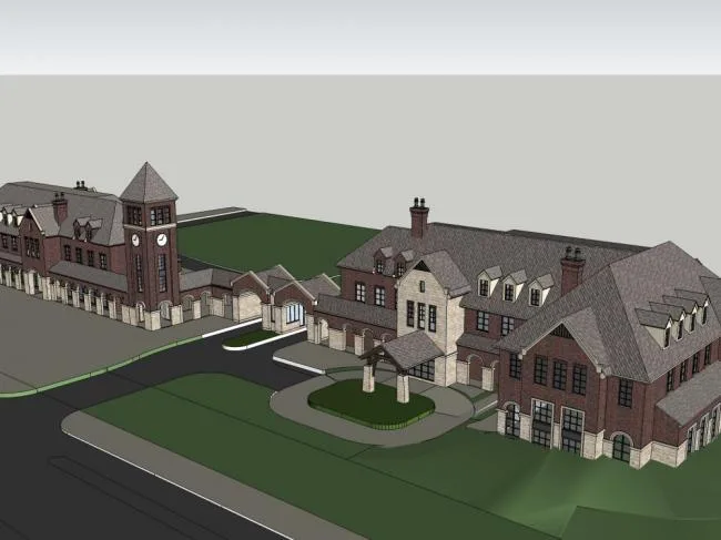 Sketchup Residential Model | Multi story Residence, Clubhouse, British Classical Style