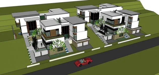 Sketchup Villa Model | Solo Villa, Modern Style