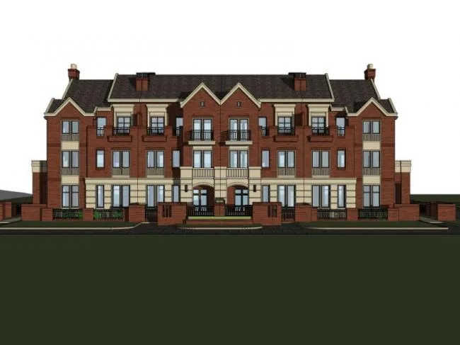 Sketchup Villa Model | Townhouse, Classical Style