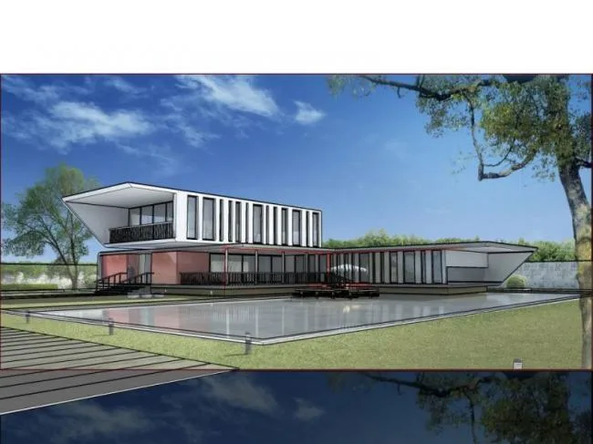 Sketchup Business Model | Clubhouse, Modern Style