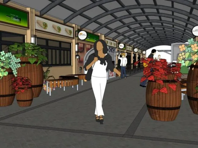 Sketchup Landscape Model | Commercial Landscape, Modern Style