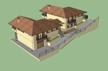 Classical Stacked Villa Model in SketchUp-BIM WORLD