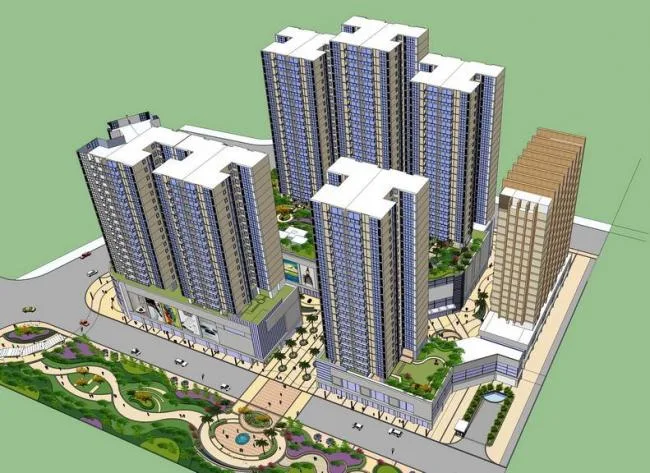 SketchUp Landscape Models: Modern Residential Communities and Roof Gardens