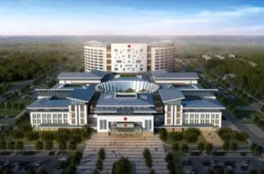 Modern Multi-Story Hybrid Hospital Model in SketchUp-BIM WORLD