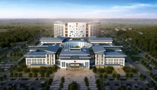 Sketchup Hospital Model | Multi story High rise Hybrid Hospital, Modern Style, Medical Building