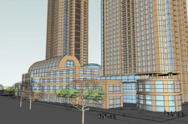 SketchUp Office Model | Classical-Style Super High-Rise Office Building-BIM WORLD