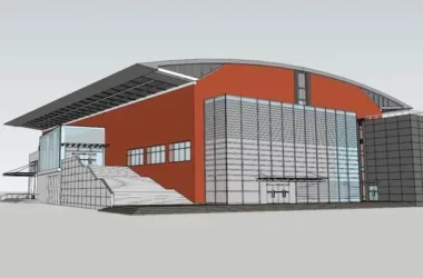 Modern Multi-Story Gymnasium Design in SketchUp-BIM WORLD