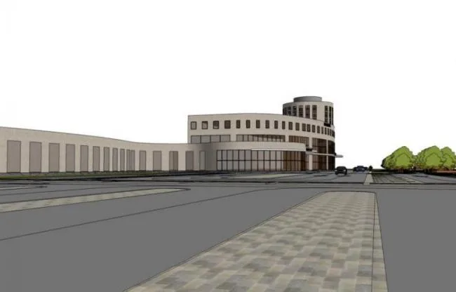 Sketchup Station Road Bridge | Multi story Bus Terminal, Modern Style