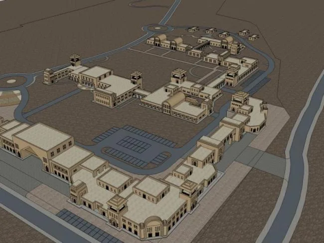 SketchUp Business Model: Classical Style on Commercial Street
