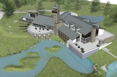 SketchUp Business Model: Clubhouse in Modern Chinese Style-BIM WORLD