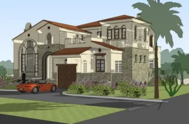 European-Style Solo Villa SketchUp Model-BIM WORLD