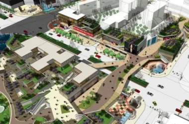 SketchUp Business Model: Modern Multi-Story Commercial Street Design-BIM WORLD