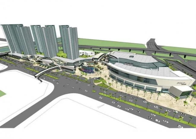 Sketchup Complex Model | Multi story mixed use commercial complex, high-rise residential, ground floor commercial, modern style