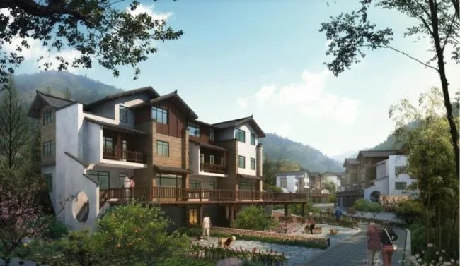 Sketchup Villa Model | Single Family Villa Cluster, Chinese Style