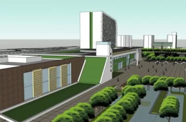 Modern High-Rise Office Building Model in SketchUp-BIM WORLD
