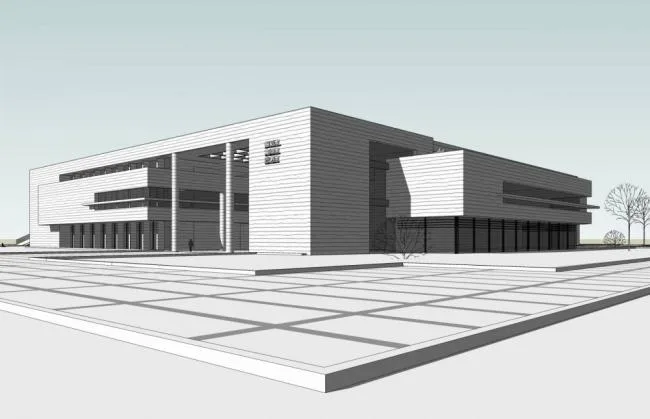 Sketchup Cultural Model | Multi story Museum, Modern Style, Cultural Architecture