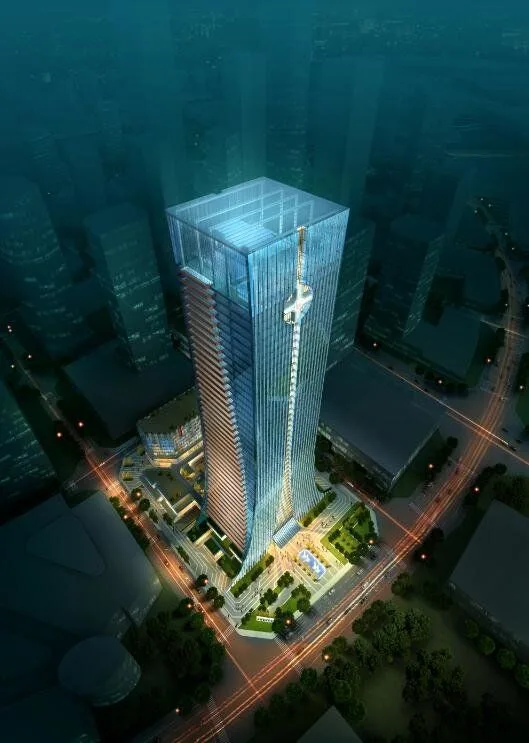 Sketchup Office Model | Super high-rise office building, administrative office building, modern style