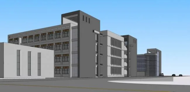 Sketchup School Model | Multi story School, Campus, Teaching Building, Educational Architecture, Modern Style