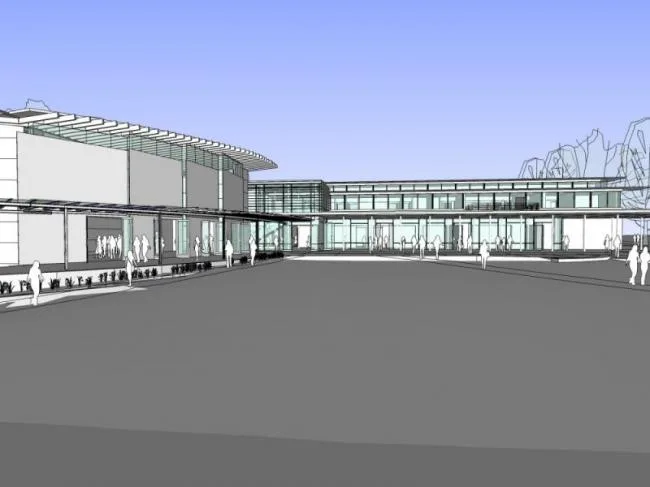 SketchUp Business Model: Modern Multi-Story Clubhouse Design