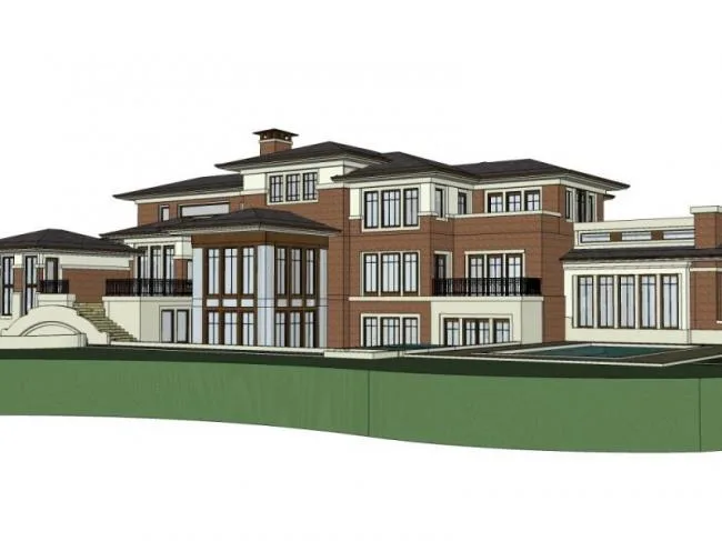 Sketchup Business Model | Multi story Clubhouse, Modern Style