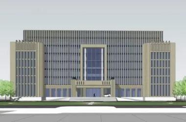 Modern Multi-Story Government Office Building Model in SketchUp-BIM WORLD