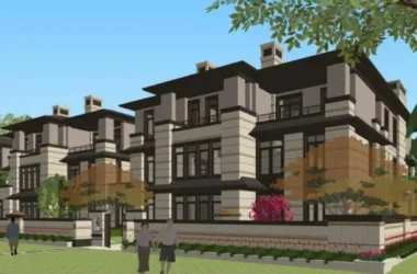 SketchUp Residential Model: Multi-Story Western Neoclassical Garden Home-BIM WORLD