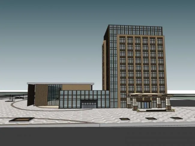 Sketchup Station Road Bridge | Multi story Bus Station, Modern Style