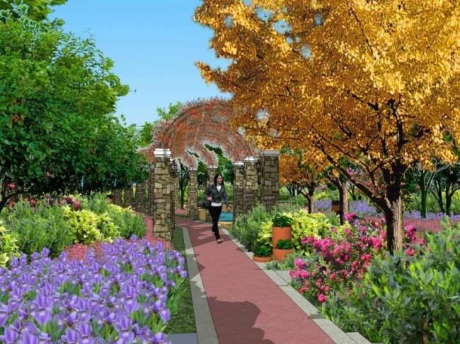 Sketchup Landscape Model | Community Landscape, Residential Landscape, Modern Style
