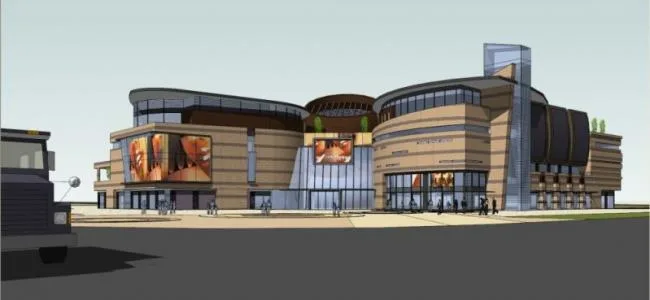 Sketchup Complex Model | Multi story Commercial Complex, Modern Style