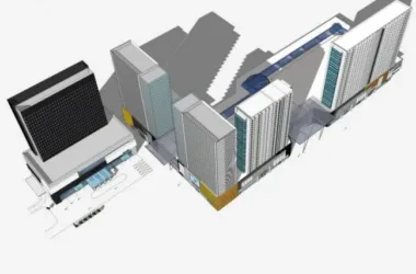 Modern High-Rise Office Building Model in SketchUp-BIM WORLD