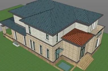 European-Style Solo Villa Model in SketchUp-BIM WORLD