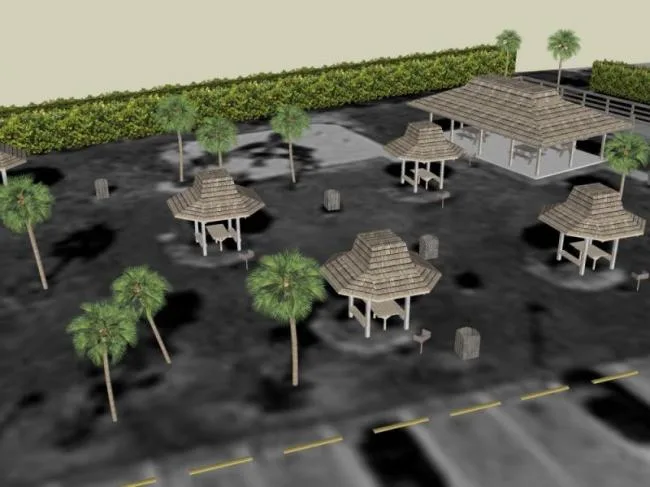 Sketchup Landscape Model | Park Landscape, Chinese Style