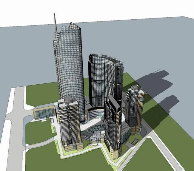 Sketchup Office Model | Super High rise Office Building, Modern Style