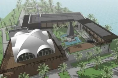 Modern Island Hotel and Homestay Model in SketchUp-BIM WORLD