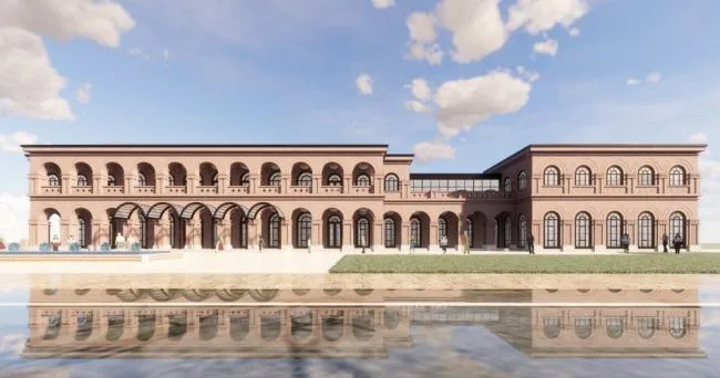 Sketchup Business Model | Multi story Sales Office, Commercial Building, Classical Style