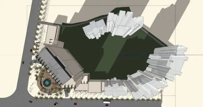 Sketchup Office Model | High rise Office, Bottom level Commercial, Modern Style