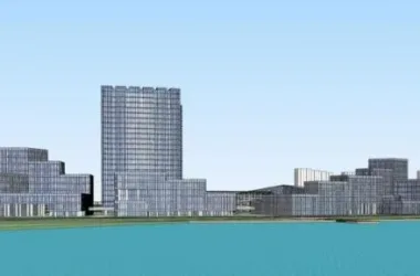 Modern High-Rise Office Model for Industrial, Software, and Technology Parks in SketchUp-BIM WORLD