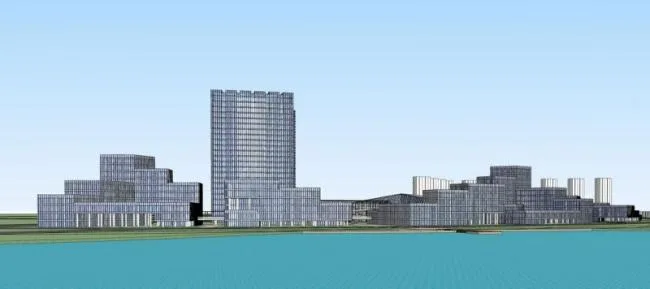 Sketchup Office Model | High rise Industrial Park Software Park Technology Park, Office, Modern Style