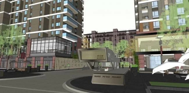 Sketchup Residential Model | Vanke Puyue Bay High rise Residential Building, Residential Architecture, Modern Style