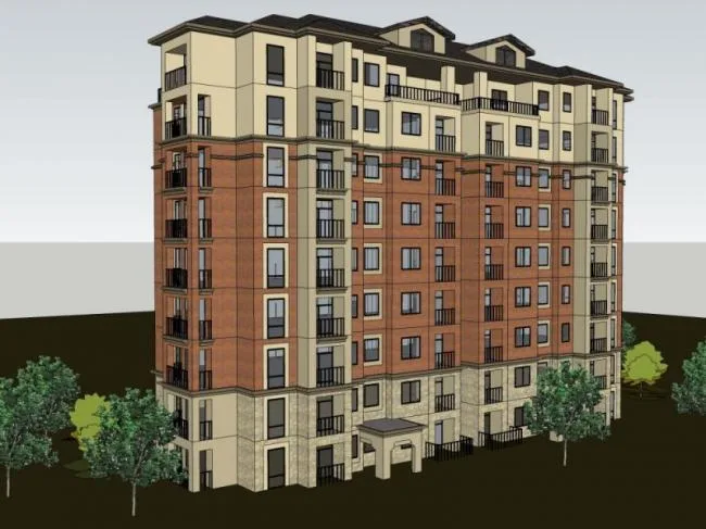 Sketchup Residential Model | Multi story Residence, Residential Building, Classical Style