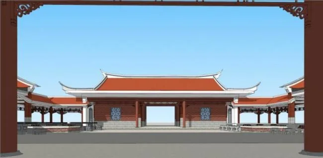 Sketchup Ancient Architecture Model | Multi story Minnan Architecture, Chinese Style, Ancient Architecture