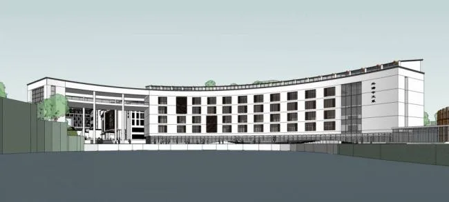 Multi-Story School Model of Southern University: New Chinese Style Educational Building in SketchUp