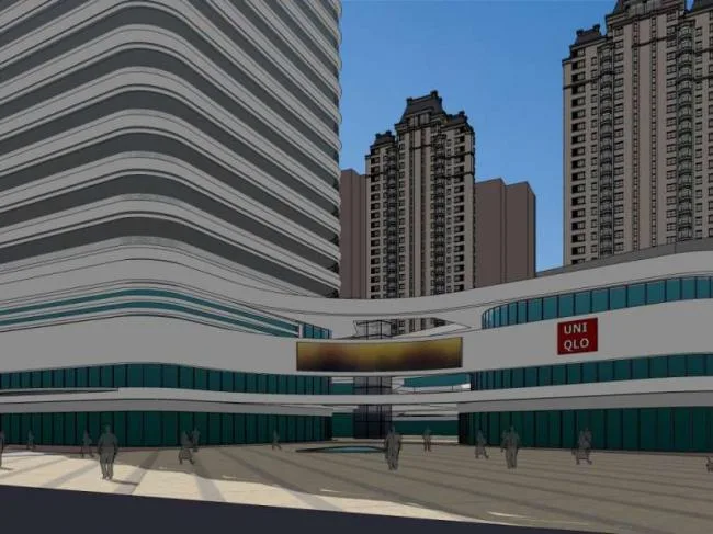 Sketchup Complex Model | Multi story High rise Complex, High rise Office Building, Commercial, Hotel, Apartment, Modern Style