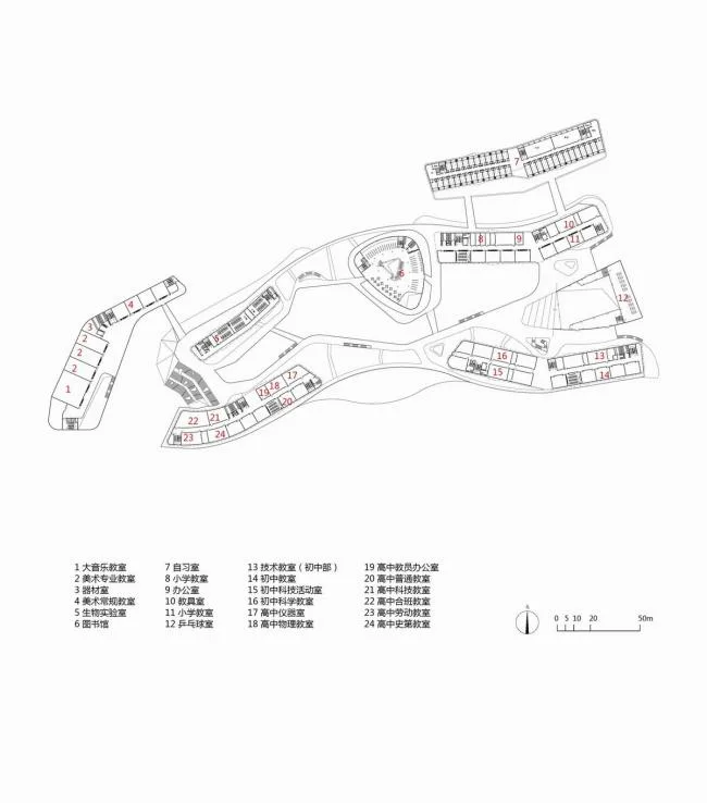 BIM Architecture | The 'White Egret' in front of Xisai Mountain: Shanghai Jiao Tong New Year Education Group (Huzhou) Paddington Bilingual School/Conceptual Design
