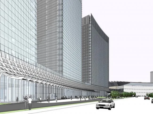 Sketchup Cultural Model | High rise Convention and Exhibition Center, Cultural Architecture, Modern Style