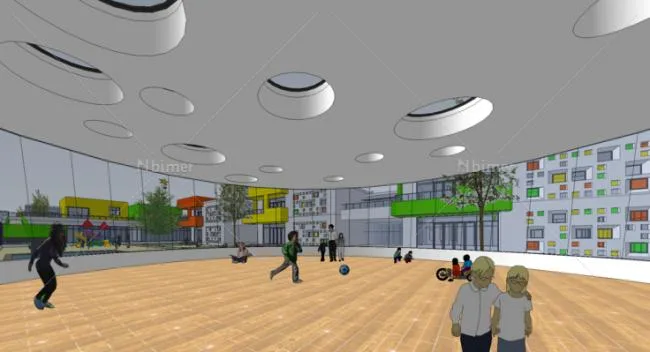 Sketchup School Model | Kindergarten, Educational Architecture, Modern Style