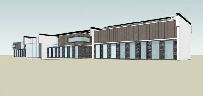 Sketchup Business Model | Multi story Commercial Club, New Chinese Style