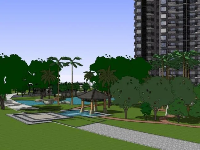 Classical Residential Landscape Design in SketchUp