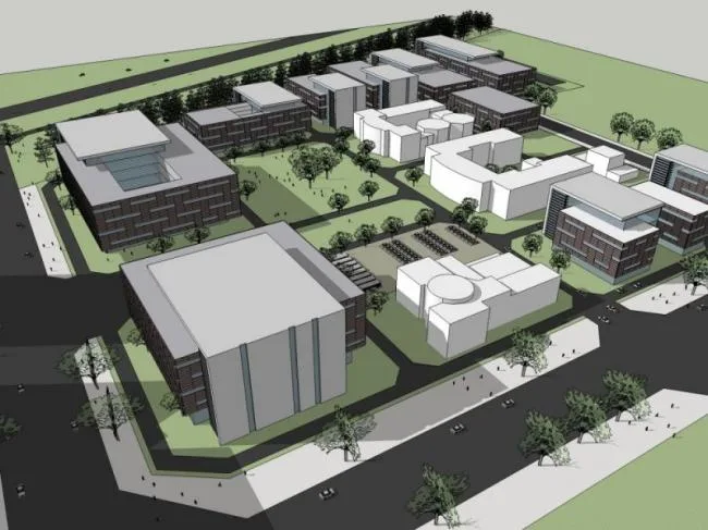Sketchu Industrial Building | Multi story Industrial Park Factory Building, Modern Style