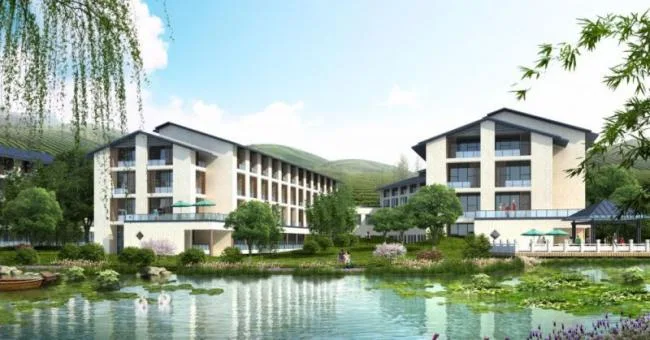 SketchUp Residential Model: Chinese-Style Residential Complex with Clubhouse